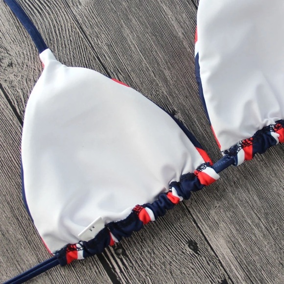 ♡ Brazilian Striped Bikini - Picture 4 of 7